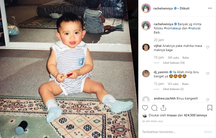 Rachel Vennya Pamer Foto Tanpa Make Up Malah Pamer foto Balita Mirip Xabiru