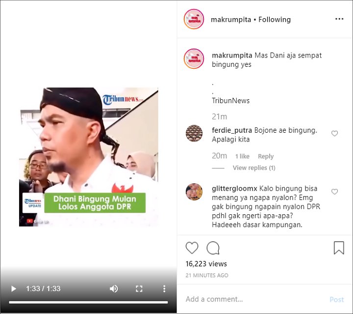Ahmad Dhani Ternyata Sempat Bingung Mulan Jameela Lolos Jadi Anggota DPR