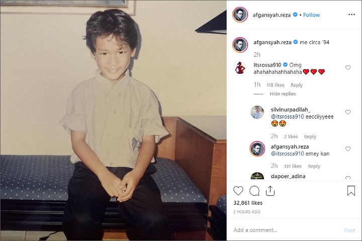Afgan Unggah Foto Lawas, Komentar Rossa Beri Lambang Hati Jadi Sorotan