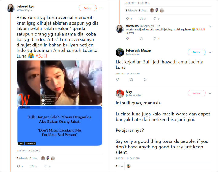 Lucinta Luna Dapat Simpati Pasca Sulli Meninggal