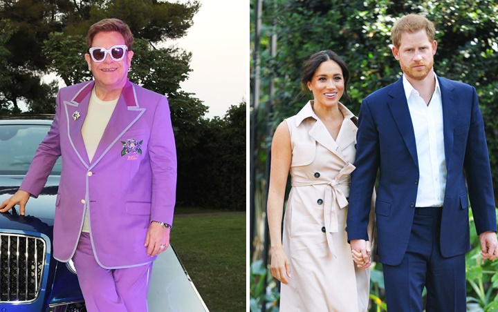 Elton John Dukung Meghan Markle dan Pangeran Harry Tuntut Media Inggris