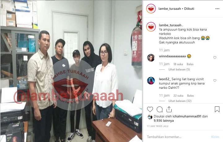 Vicky Ditangkap Polisi