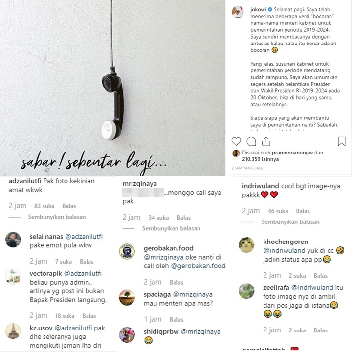 Jokowi Beri Bocoran Soal Menteri, Foto \'Kekinian\' Justru Bikin Salfok