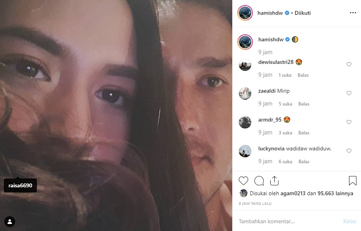 Gara-Gara Pajang Foto Begini Tengah Malam, Hamish Daud-Raisa Digoda Lagi \'Kencan\' Malam Jumat