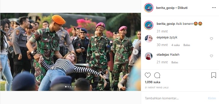 Irma Dhawarmawangsa sampai kayang