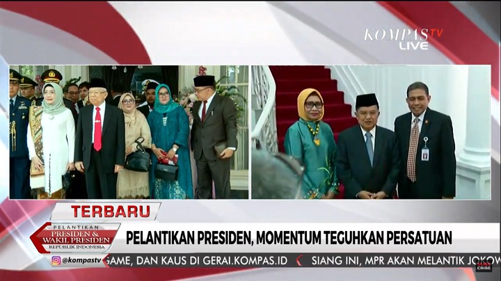 Pelantikan Segera Digelar, Jokowi-Ma\'ruf Terpantau Merapat ke Gedung Parlemen