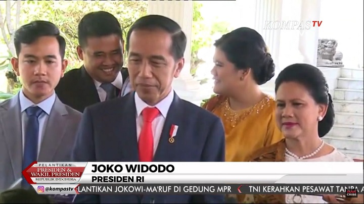 Pelantikan Segera Digelar, Jokowi-Ma\'ruf Terpantau Merapat ke Gedung Parlemen