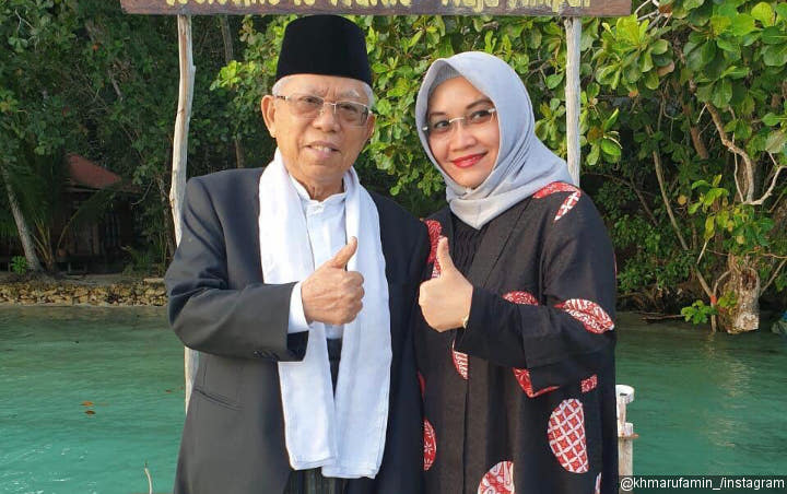 Temani Wapres Ma'ruf Amin Pelantikan, Sosok Wury Istri Cantik Beda 31 Tahun Curi Perhatian