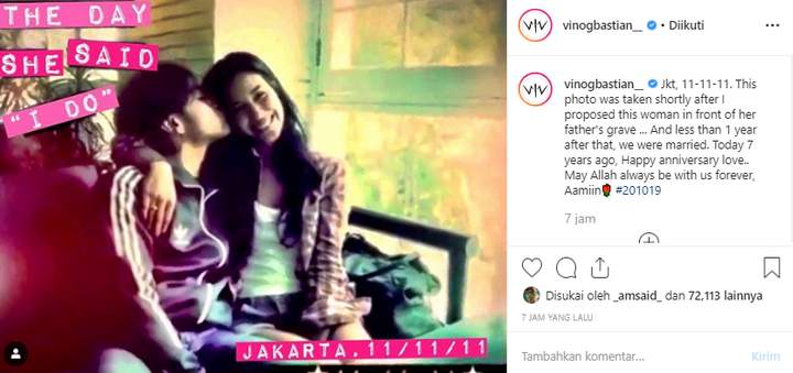 Anniversarry Vino Bastian dan Marsha Timothy