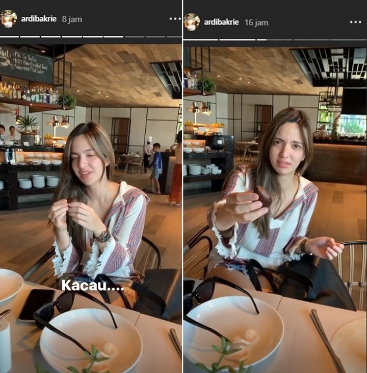 Nia Ramadhani Bingung Kupas Salak