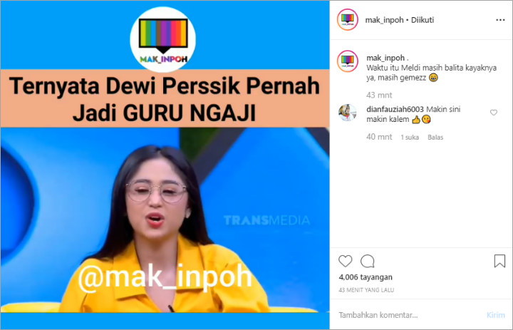 Dewi Persik Ternyata Pernah Jadi Guru Ngaji, Terima Upah Rp 15 Ribu