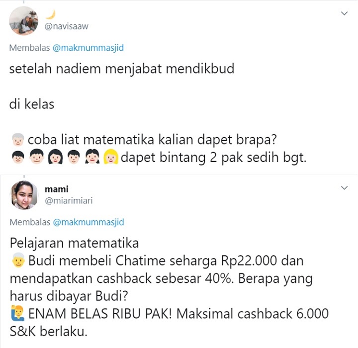 Nadiem Makarim Jadi Mendikbud, Begini Reaksi Kocak Warganet