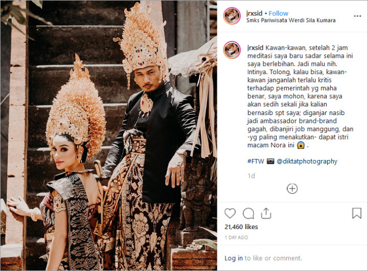Sudah Menikah, Jerinx SID Kini Ngaku Takut Dapat Istri Nora Alexandra