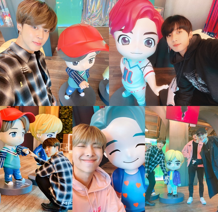 BTS Asyik Foto Foto di Pop Up Store Sendiri V dan BTS Asyik Foto Foto di Pop Up Store Sendiri V dan