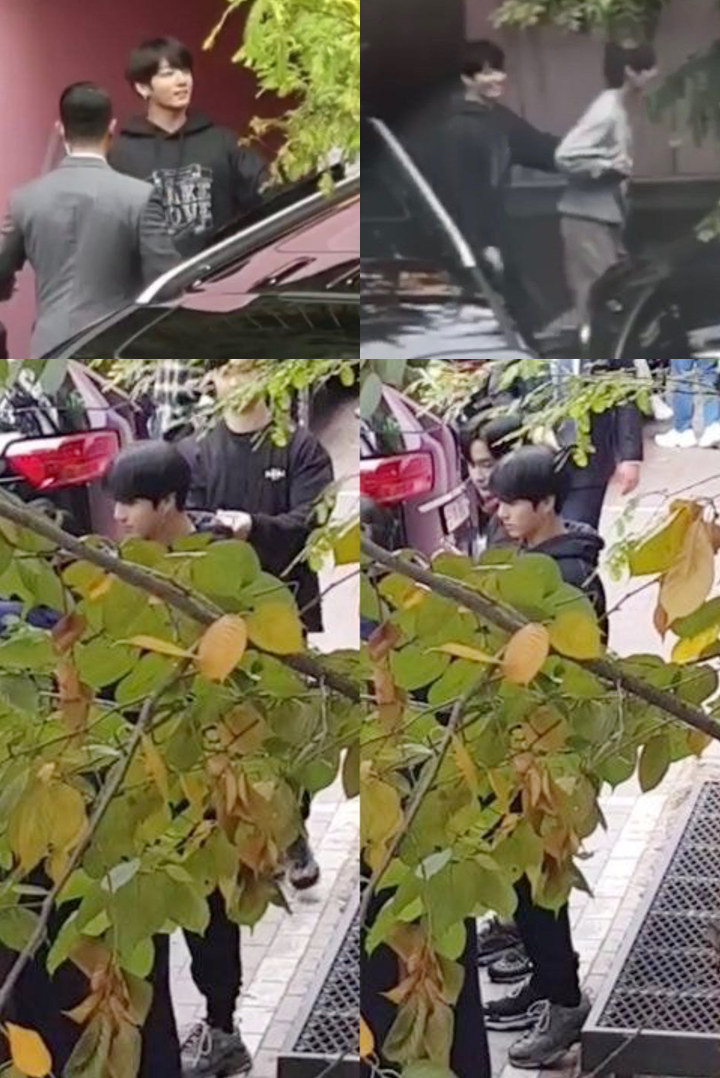 V dan Jungkook BTS Bikin Gemas, Gandengan Mesra Sebelum Masuk Mobil