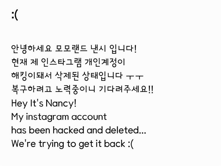 Instagram Nancy Momoland Diretas, Agensi Umumkan Tempuh Jalur Hukum