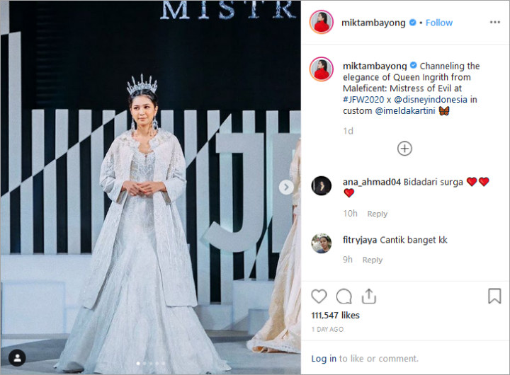 Mikha Tambayong Tampil Cetar Sebagai Ratu Dalam Jakarta Fashion Week, Tuai Pujian Cantik Berkelas