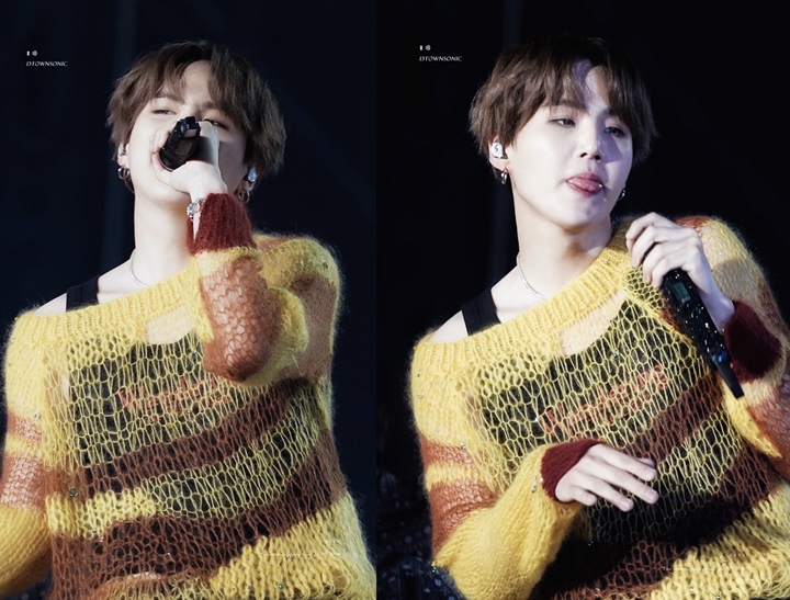 Suga Bikin Geger Tampil Genit Buka-Bukaan Umbar Bahu di Konser BTS 2