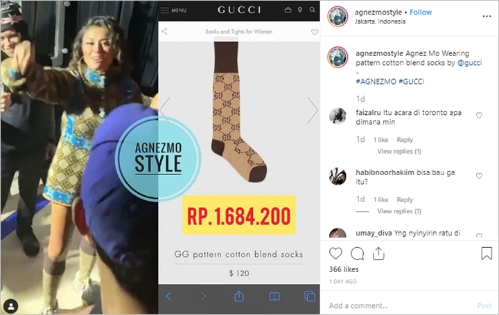 Heran Lihat Agnes Monica Pakai Kaus Kaki Harganya Jutaan, Netter: Bisa Bau Nggak?