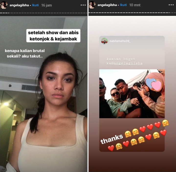Angela Gilsha Alami Memar di Wajah Hingga Merasa Ketakutan, Ada Apa?