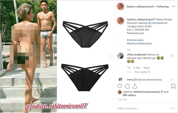 Celana Dalam Nikita Mirzani
