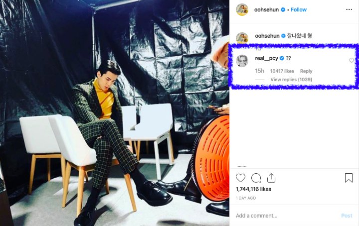 Teganya Sehun EXO Potong Wajah Ganteng Chanyeol di Foto Terbaru
