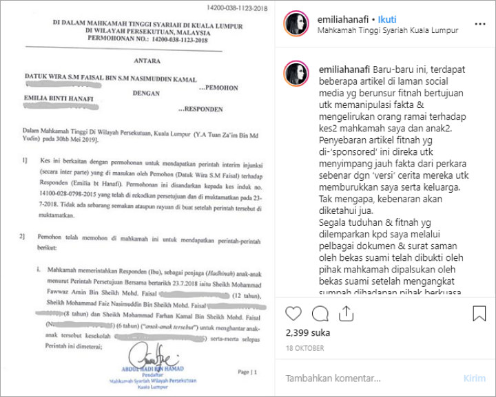 Mantan Istri Faisal