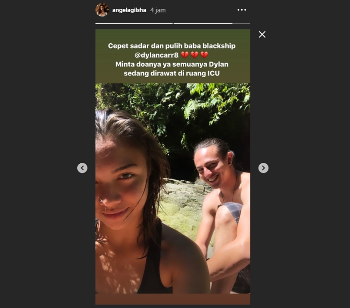 Angela Gilsha dan Dylan Carr Kecelakaan Mobil