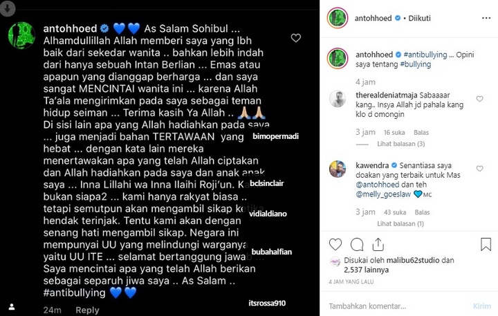 Anto Hoed Siap Laporkan BCL cs?