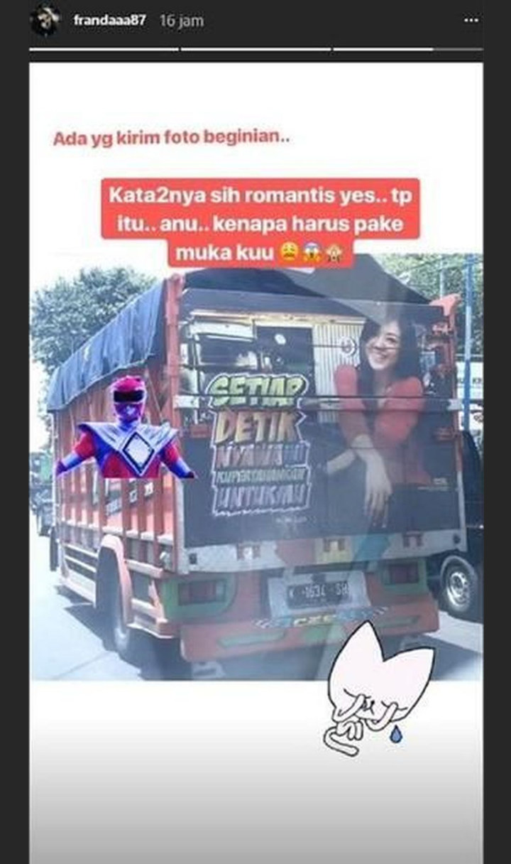 Franda Protes Foto Cantik di Truk