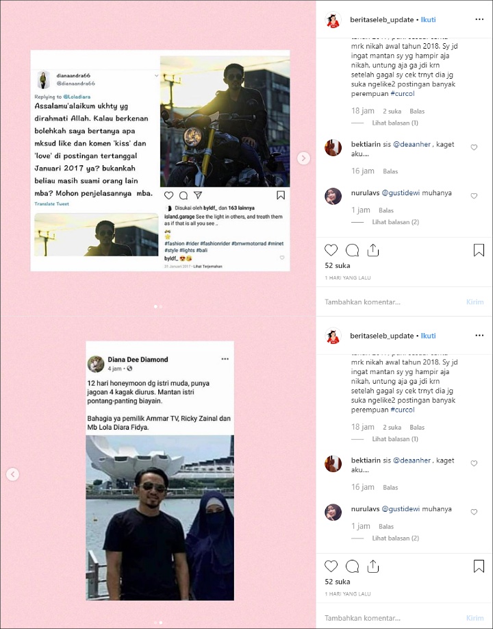 Ricky Zainal dan Lola Diara
