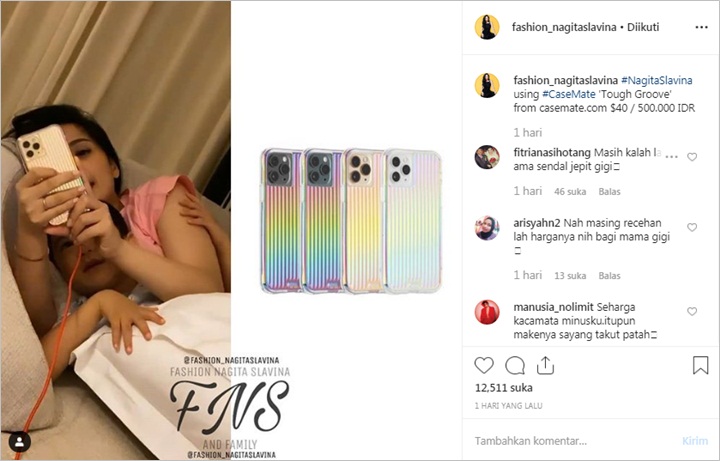 Dikira Mahal, Harga Casing Ponsel Nagita Slavina Bikin Syok Ternyata Cuma Segini