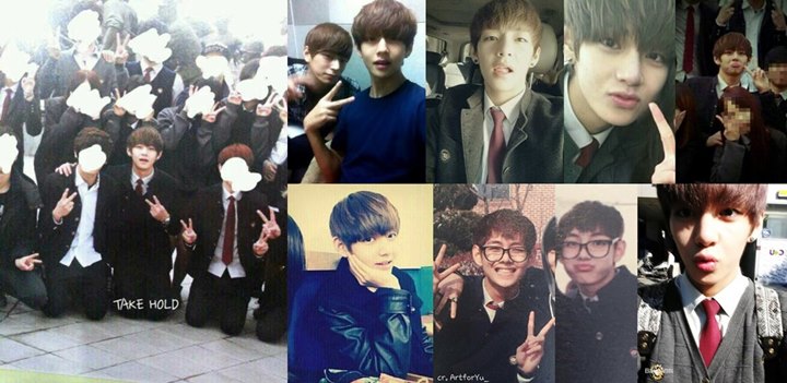 Beredar Foto-Foto Lawas V BTS Saat SMA, Wajah Polos Curi Perhatian