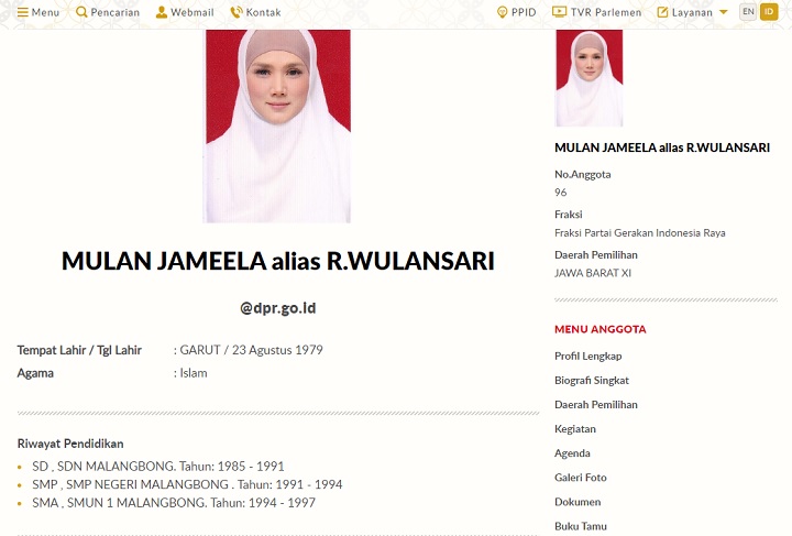 Mulan Jameela SD 6 Tahun