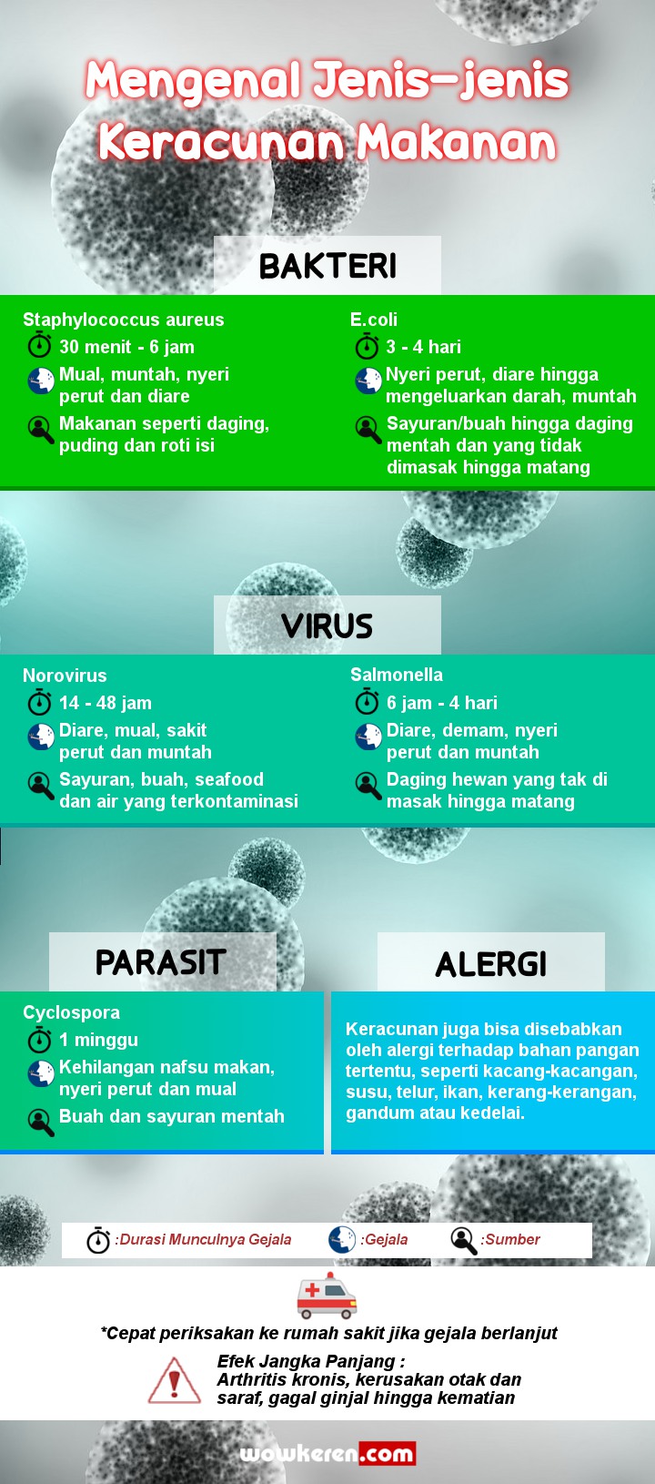 INFOGRAFIS: Gejala-gejala dan Penyebab Keracunan Makanan yang Harus Diketahui