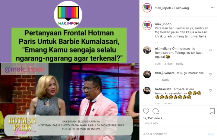 Hotman Paris Blak-Blakan Sebut Barbie Kumalasari Sengaja Halu Agar Terkenal