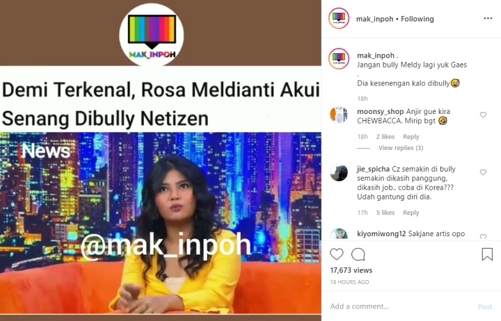 Kurang Perhatian Bikin Rosa Meldianti Sedih Jika Tidak Ada Yang Bully