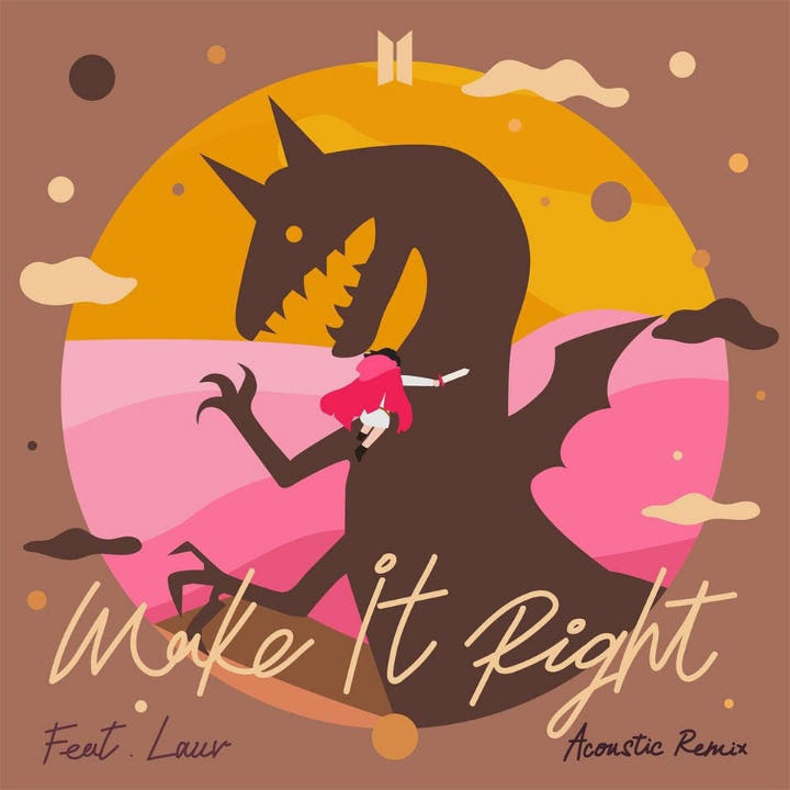 Usai Masuk Chart Billboard 100, BTS Bakal Rilis Lagu Remix \'Make It Right\' Bareng Lauv Versi Akustik