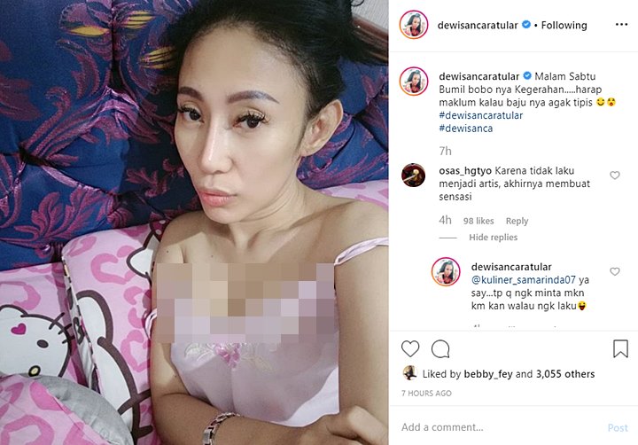 Dewi Sanca Bobo di Ranjang