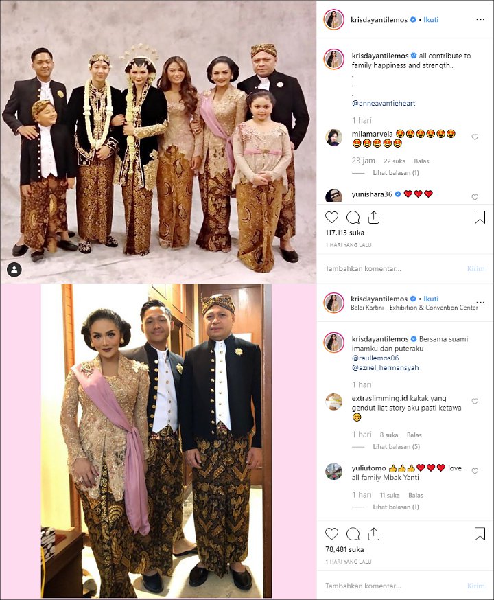 Foto Reuni Krisdayanti, Raul, Aurel dan Azriel