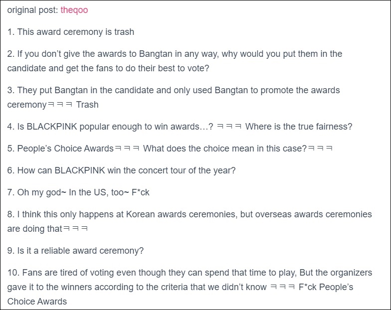 People\'s Choice Awards 2019: Fans Tak Terima BLACKPINK Raih 3 Trofi Kalahkan BTS, Tagar Ini Trending
