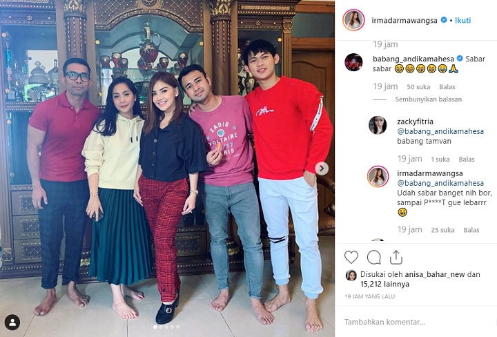 Komentar Andika dan Irma Darmawangsa