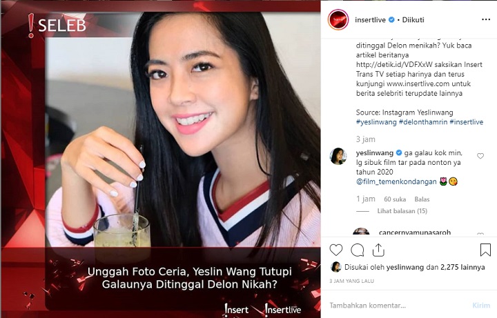 Yeslin Tidak Galau