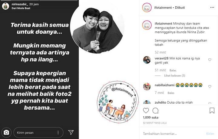 Nirina Zubir curhat Ibunya Meninggal Dunia Ungkap Hikmah