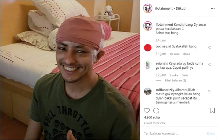 Penampilan Terbaru Dylan Carr Pasca Kecelakaan Curi Perhatian di Media Sosial
