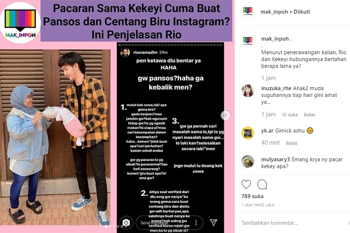 InstaStory Rio Ramadhan