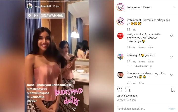 Millendaru Jadi Bridesmaids