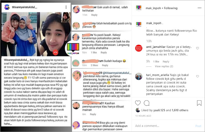 Kedok Pacar Rahmawati Kekeyi Terbongkar, Titisan Ratu Kidul Ramal Jumlah Followers Mereka Ke Depan