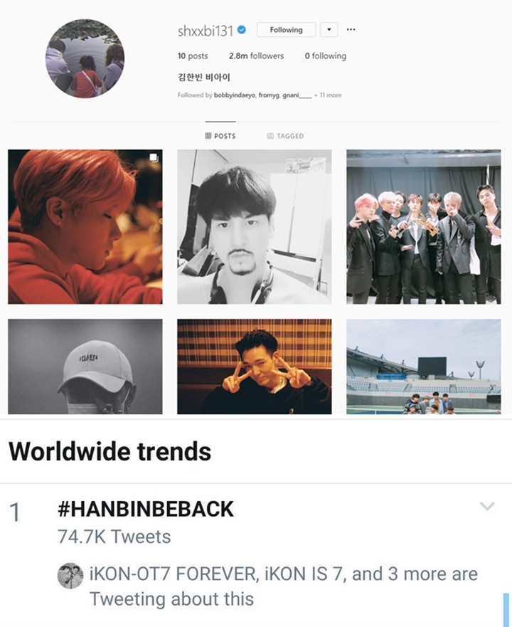 B.I Online Instagram Usai 5 Bulan Menghilang Sejak Skandal Narkoba dan Hapus Postingan Ini