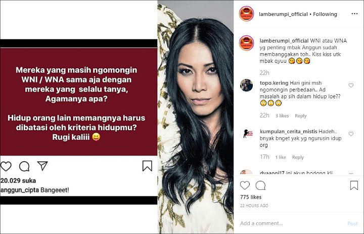 Tanggapan Anggun Usai Ditanya Soal WNI dan WNA